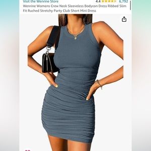 Ruched bodycon dress